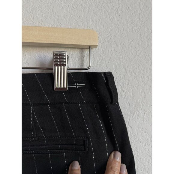 Liverpool Women's Mid-Rise Flare Trouser Pants Shimmer Pinstripe Denim Size 4/27 - Picture 9 of 11